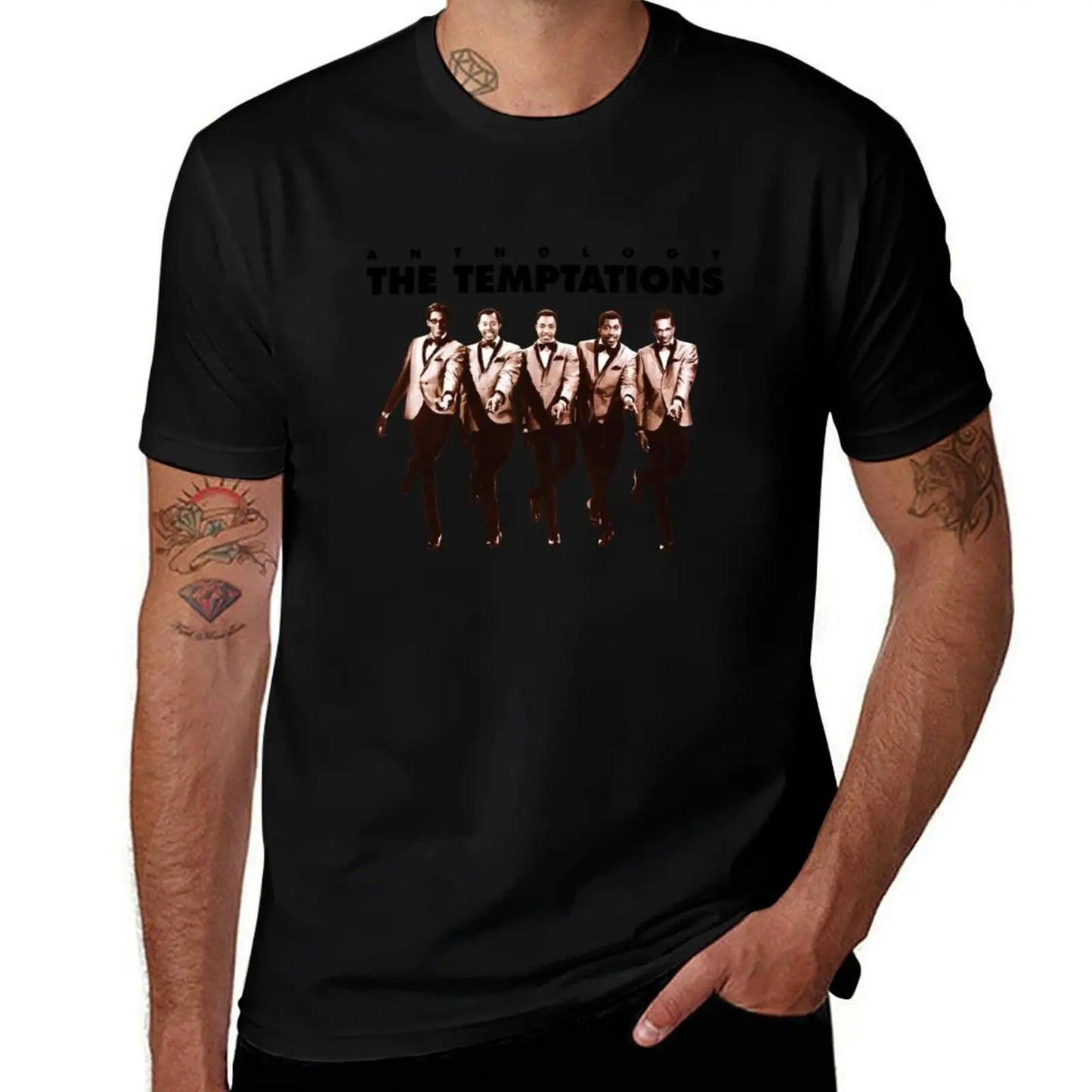The Music Temptations Anthology T-Shirt t shirts for man graphic cars man t shirt cotton T-Shirt
