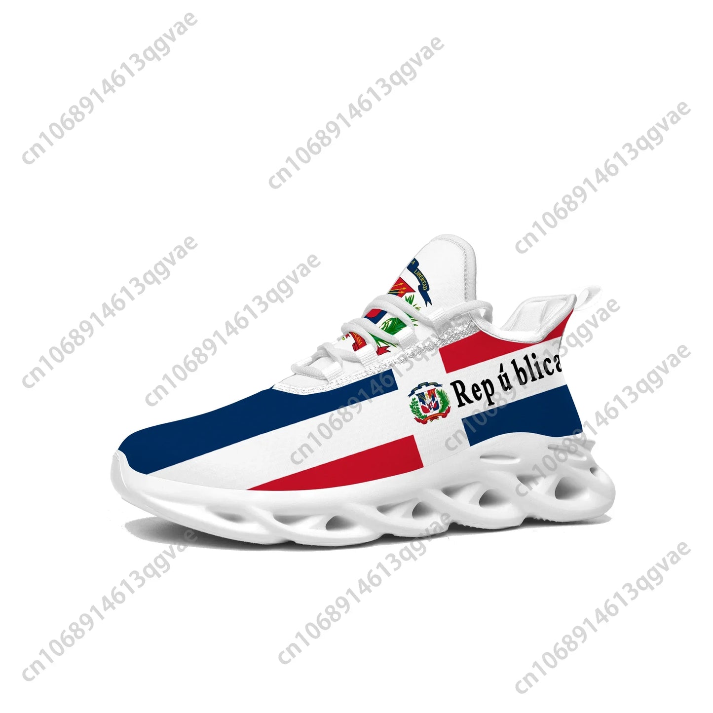 Dominican Republic Flag Flats Sneakers Mens Womens Sports
