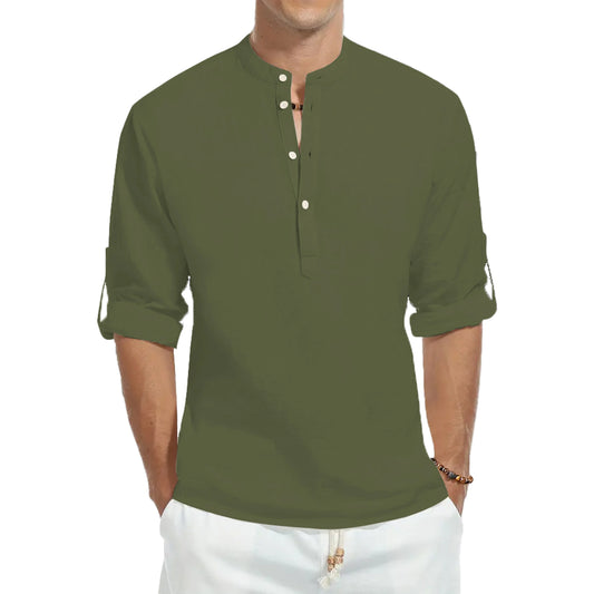 Casual shirts, loose cotton men's shirts