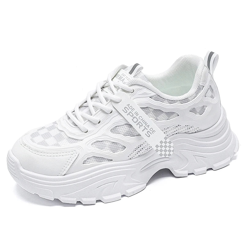 Fabric Lace Up Womans Sports