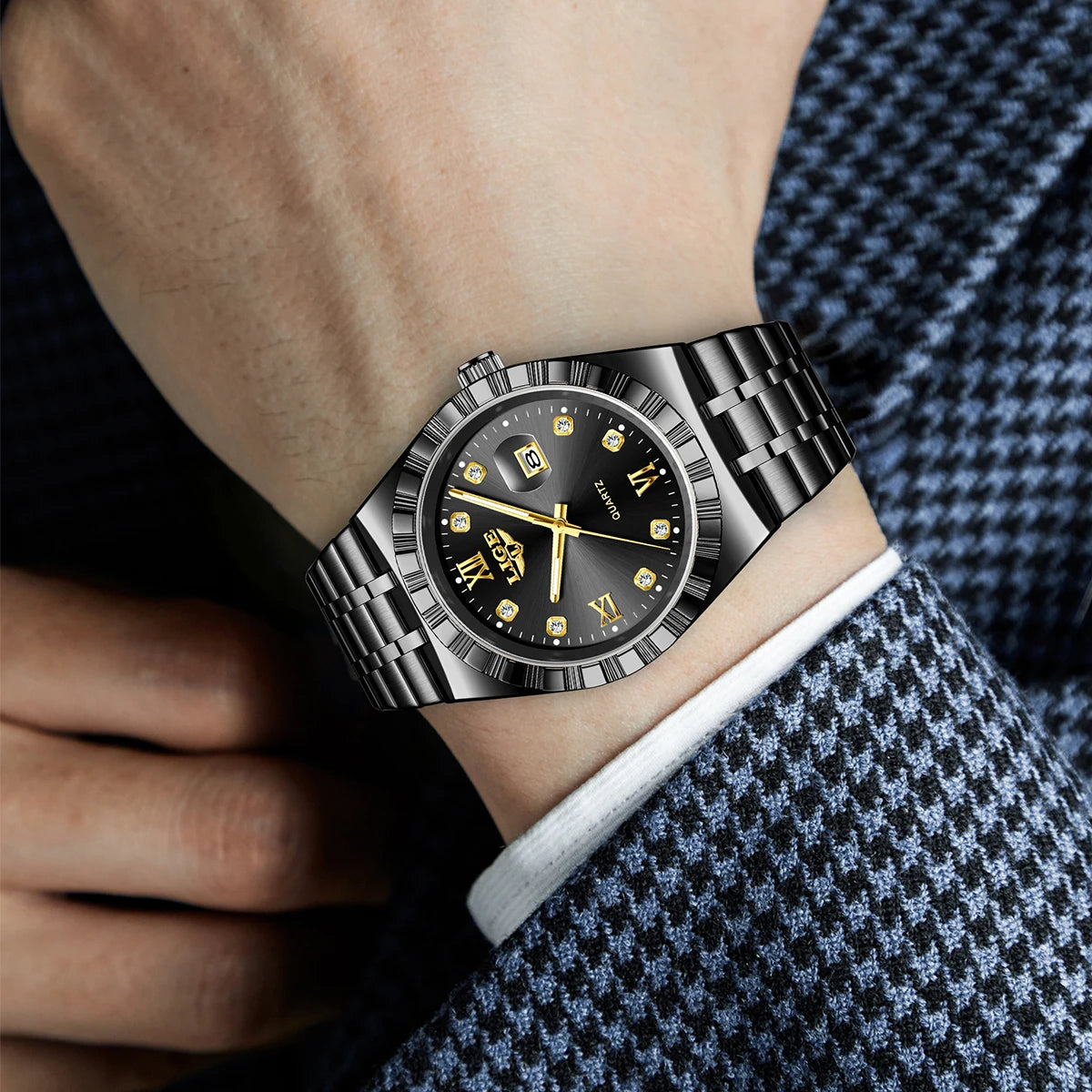 LIGE Original Quartz Man Wristwatch Fashion Luxury