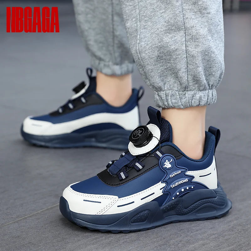 Boys Leather Sneakers Casual Sports Shoes