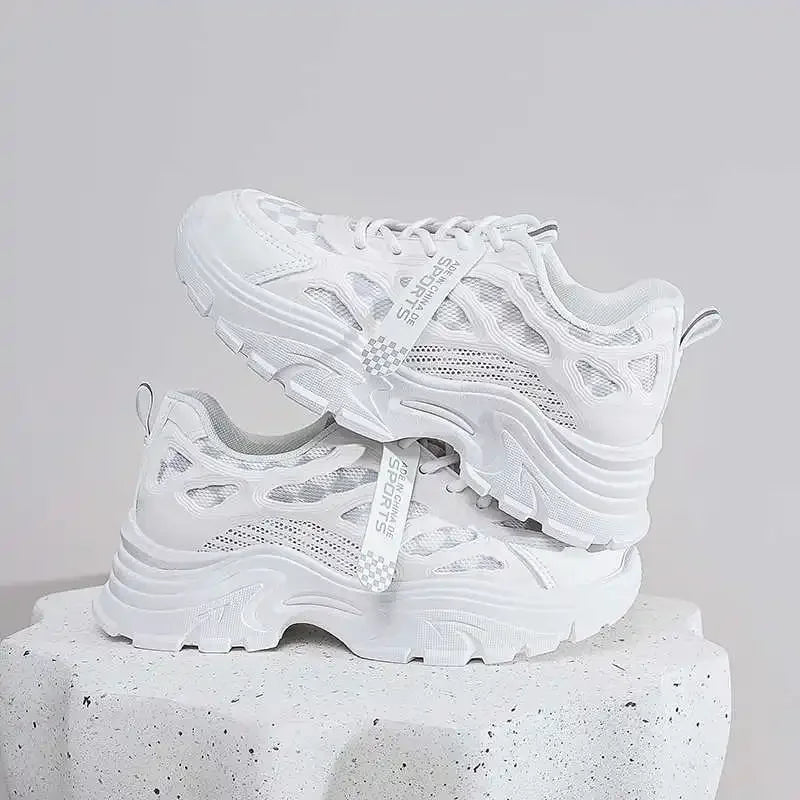 Fabric Lace Up Womans Sports