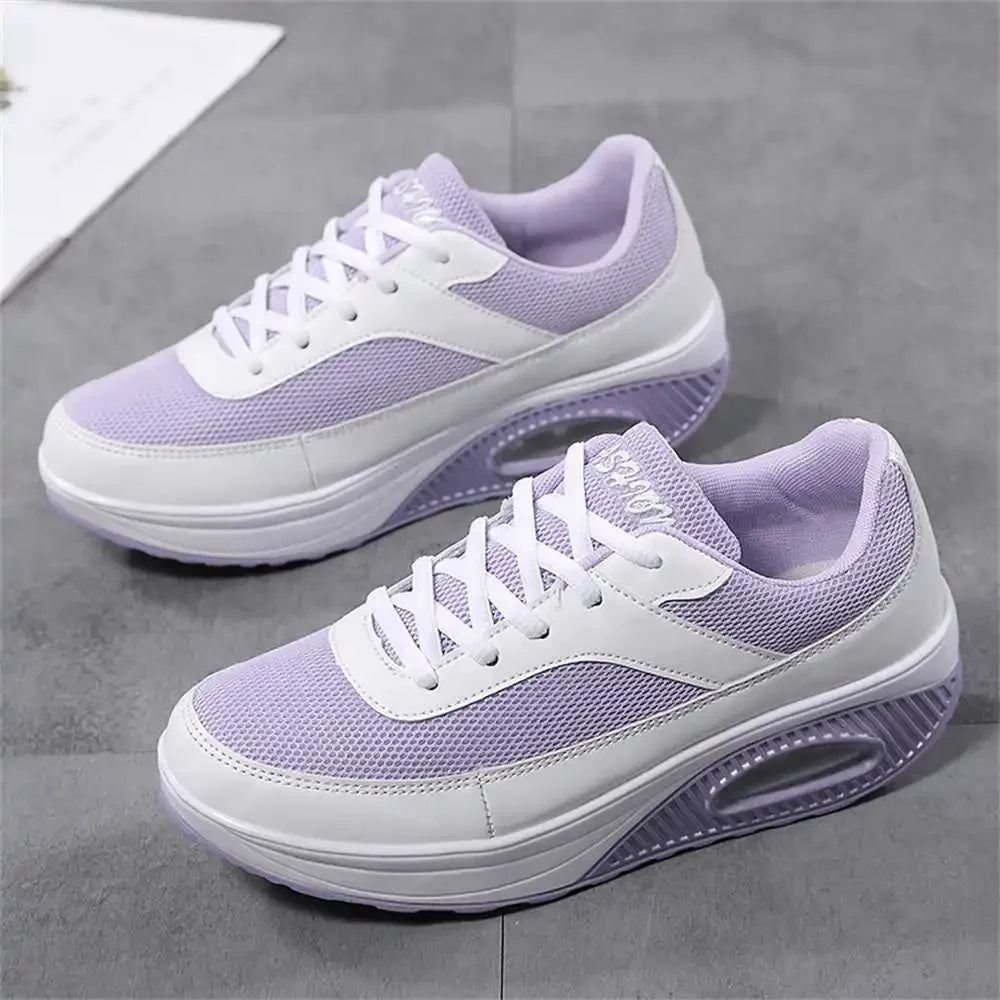 Wedged Light Sneakers Woman Colors Heel Woman Shoes