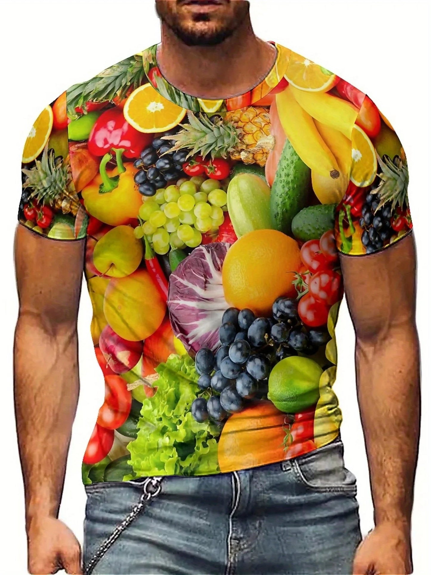 Spring Summer Casual T-shirt for Men