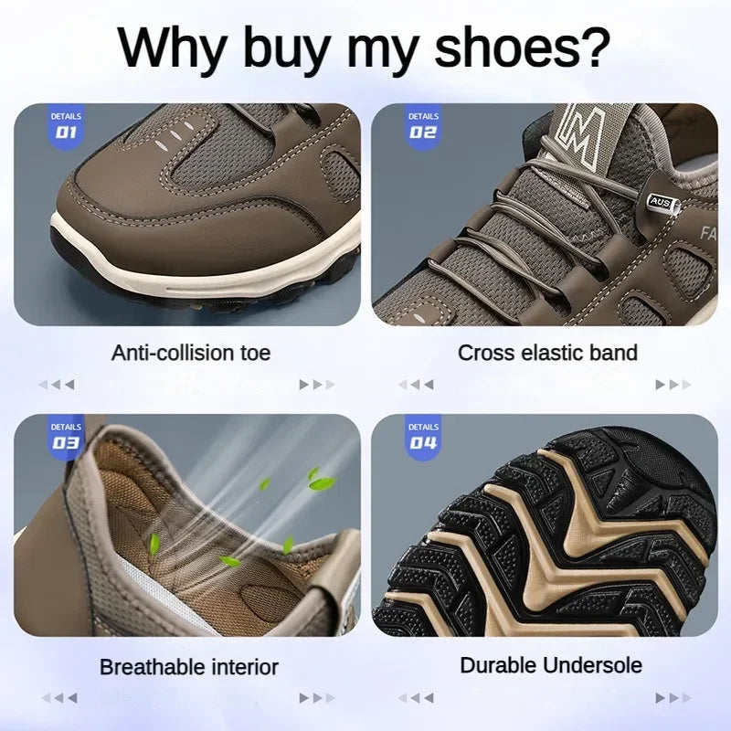 Men Soft Hiking Shoes