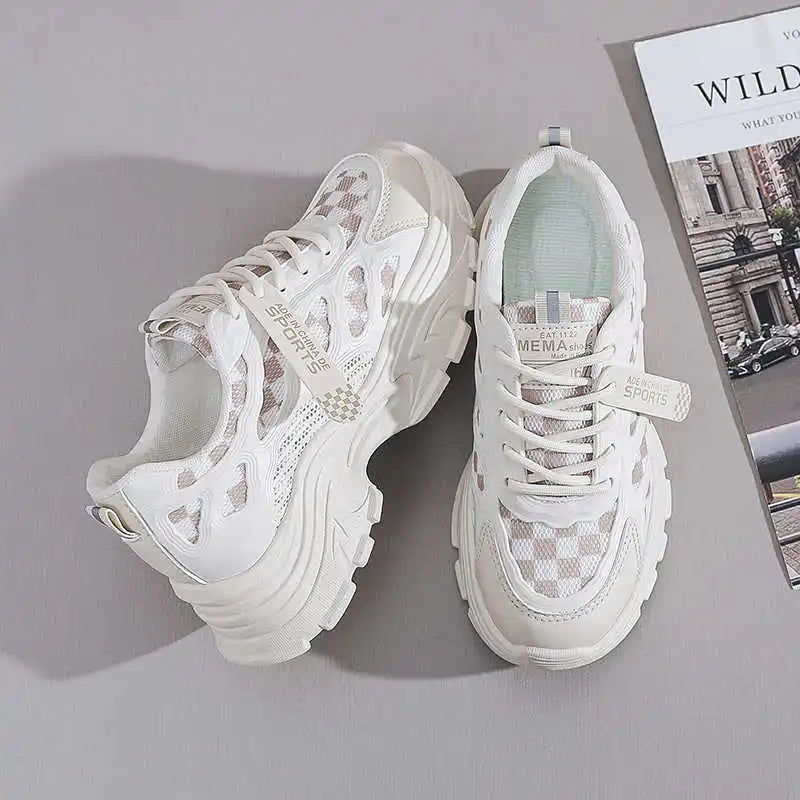 Fabric Lace Up Womans Sports