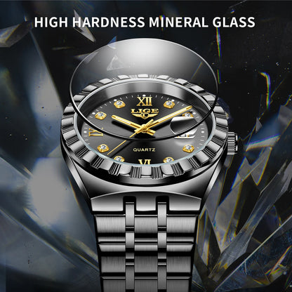 LIGE Original Quartz Man Wristwatch Fashion Luxury
