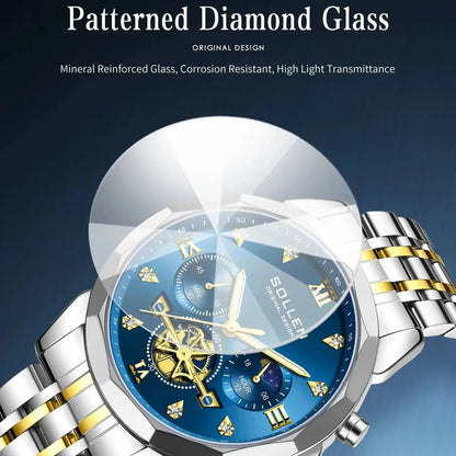 Men's Moon Phase Chronograph Watch