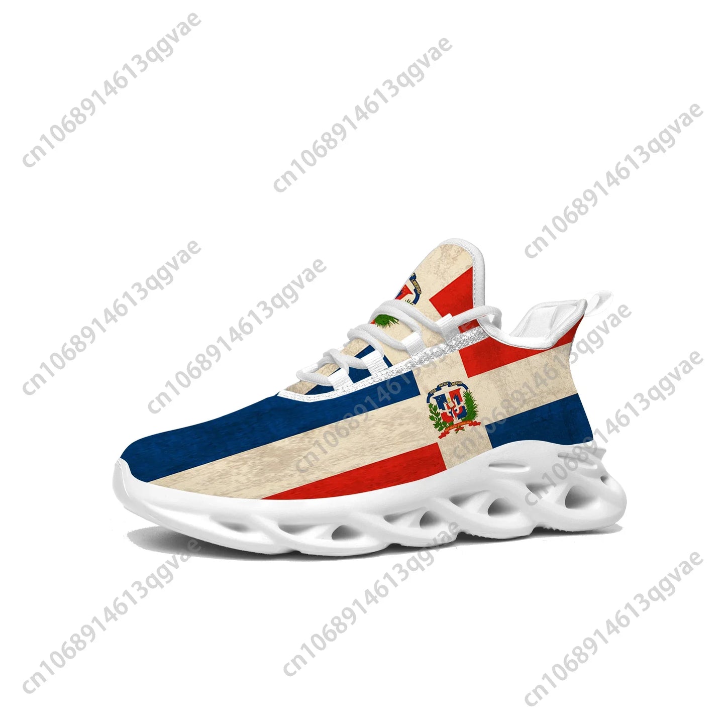 Dominican Republic Flag Flats Sneakers Mens Womens Sports