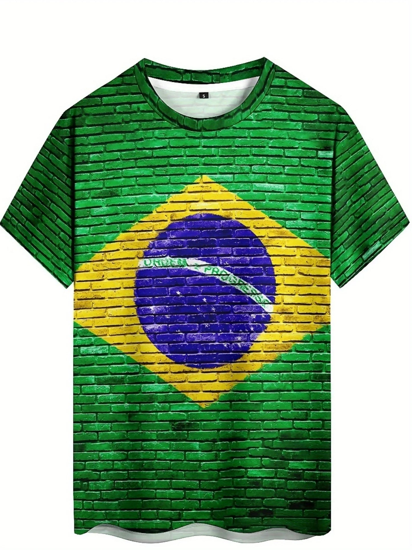 Men's & Women's Brazilian Flag 3D Print T-Shirt