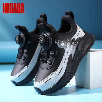 Boys Leather Sneakers Casual Sports Shoes