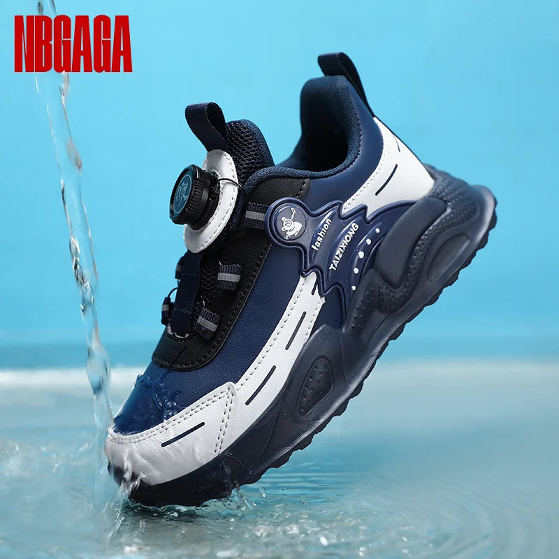 Boys Leather Sneakers Casual Sports Shoes