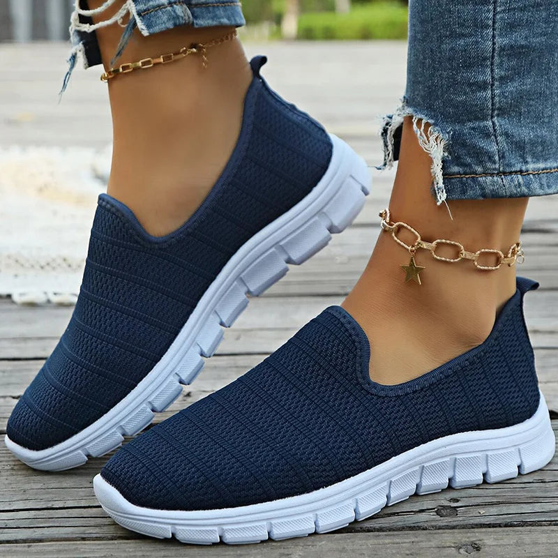 Women's Sneaker Slip On White Shoes