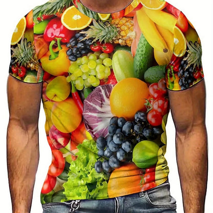 Spring Summer Casual T-shirt for Men