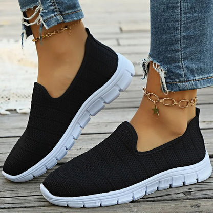 Women's Sneaker Slip On White Shoes