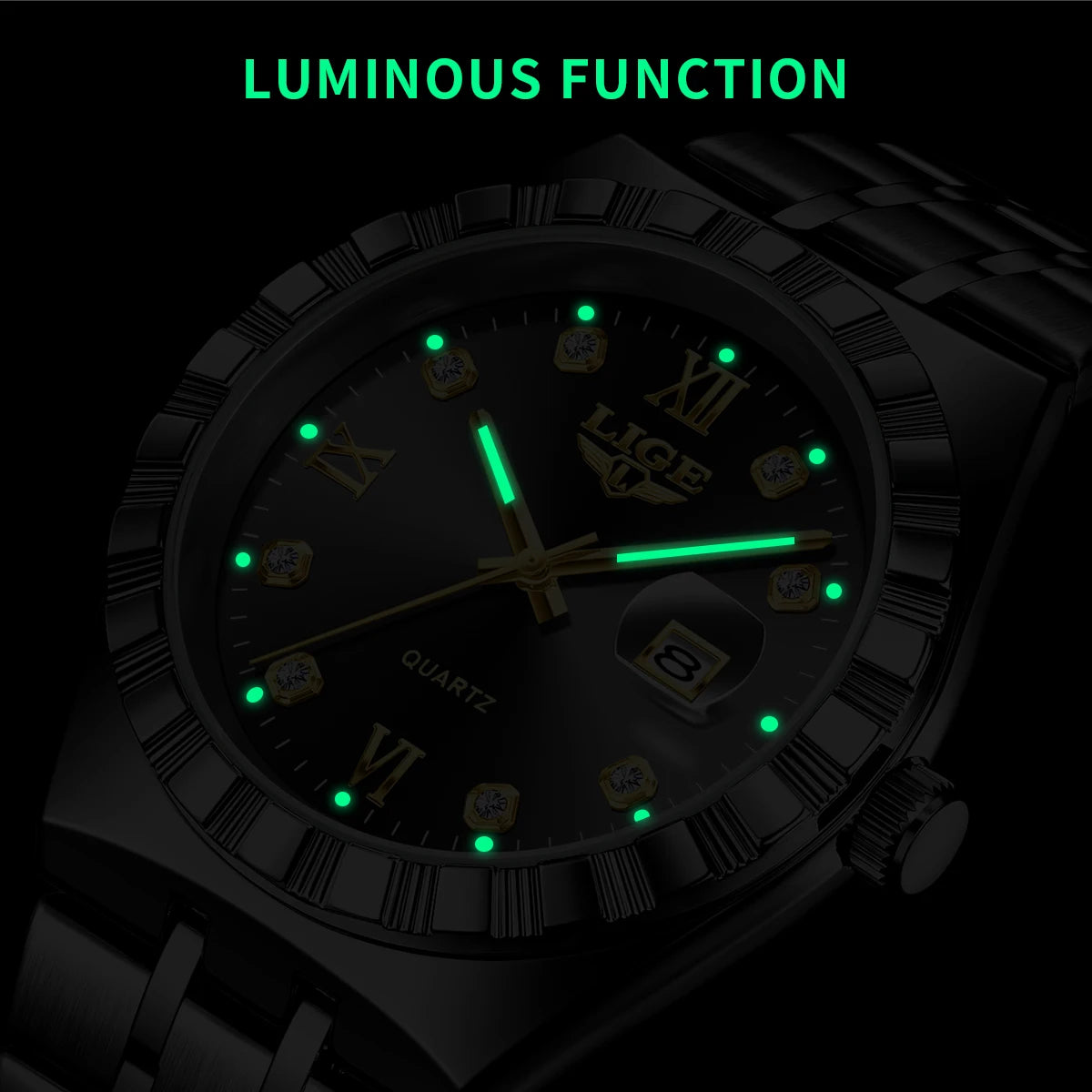 LIGE Original Quartz Man Wristwatch Fashion Luxury