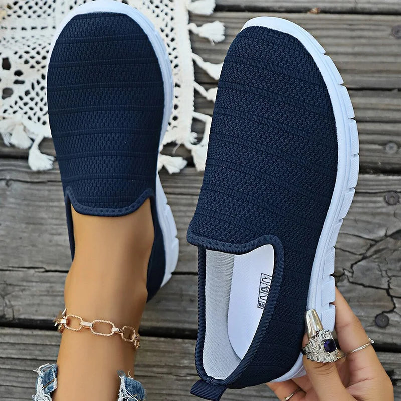 Women's Sneaker Slip On White Shoes