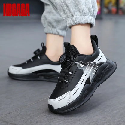Boys Leather Sneakers Casual Sports Shoes