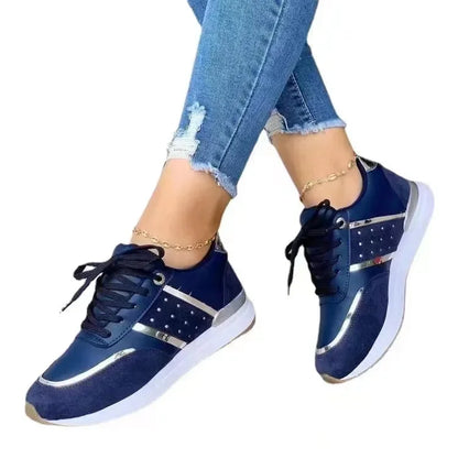 Women Wedges Sneakers Lace