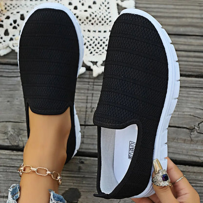 Women's Sneaker Slip On White Shoes