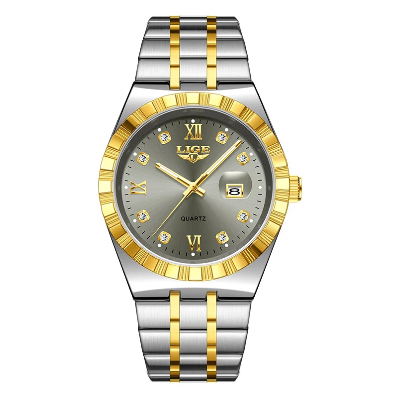 LIGE Original Quartz Man Wristwatch Fashion Luxury