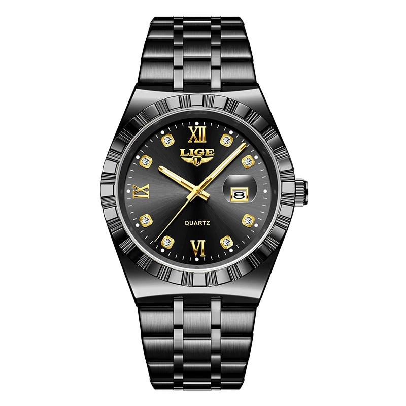 LIGE Original Quartz Man Wristwatch Fashion Luxury