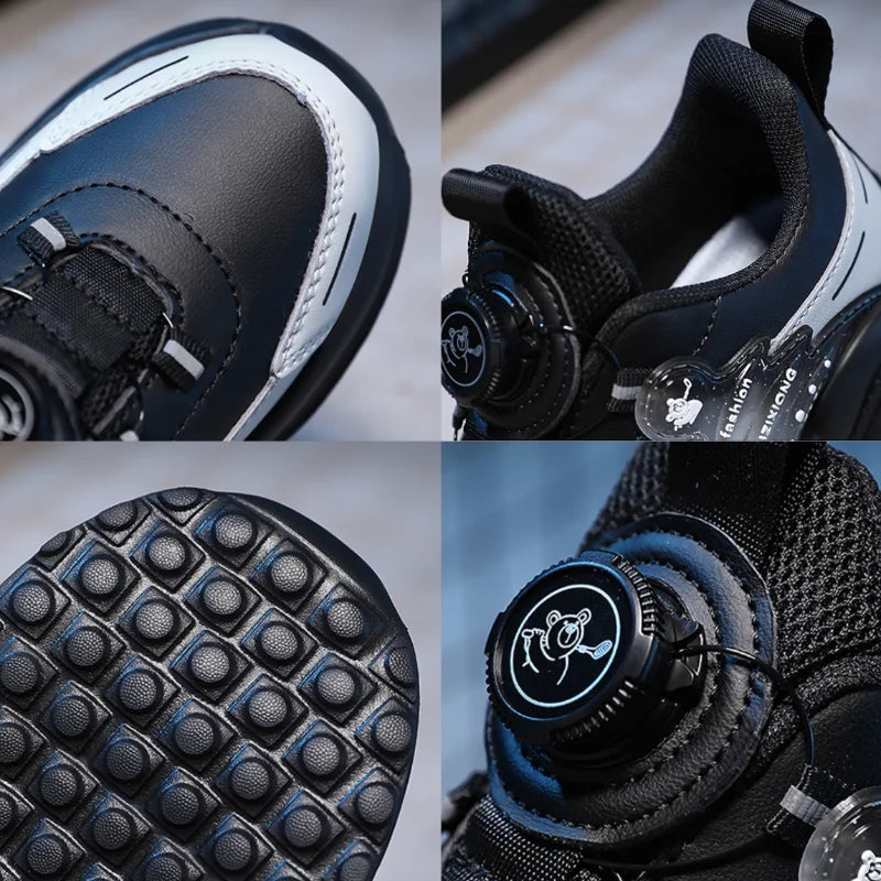 Boys Leather Sneakers Casual Sports Shoes