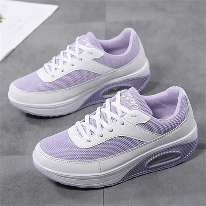 Wedged Light Sneakers Woman Colors Heel Woman Shoes