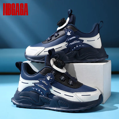 Boys Leather Sneakers Casual Sports Shoes